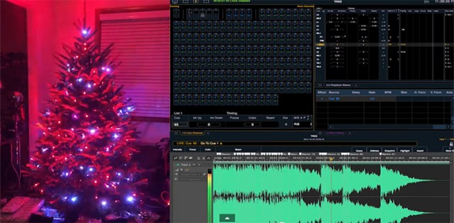  Christmas Tree Light Show with ETC Nomad Puck